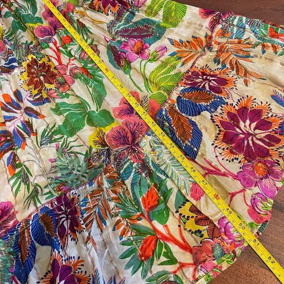 Me 2 Magic Women's Floral Bohemian Summer Festival Floral Maxi Dress Size Large - Picture 10 of 10